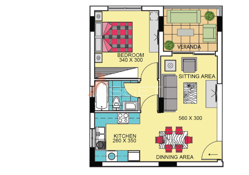 1 Bdr APARTMENT IN ZAKAKI