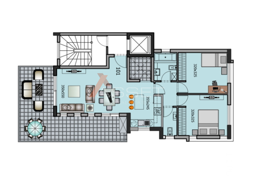 2 Bdr APARTMENT IN AGIA FYLA